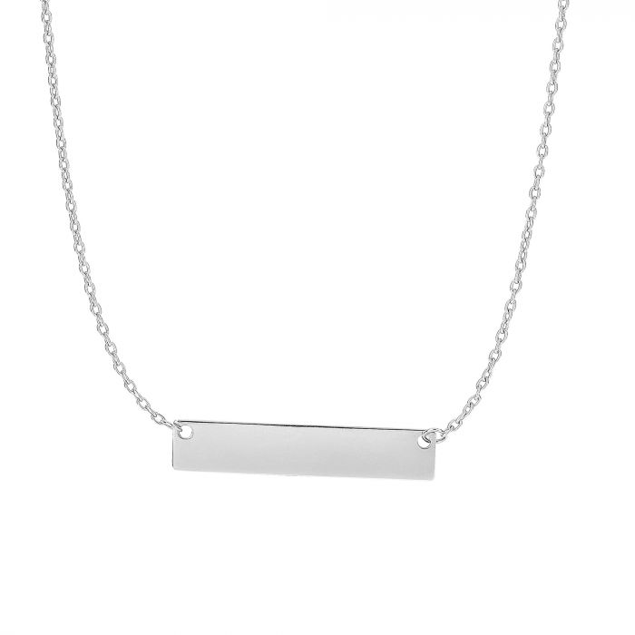 Classic Horizontal Gold Bar Necklace